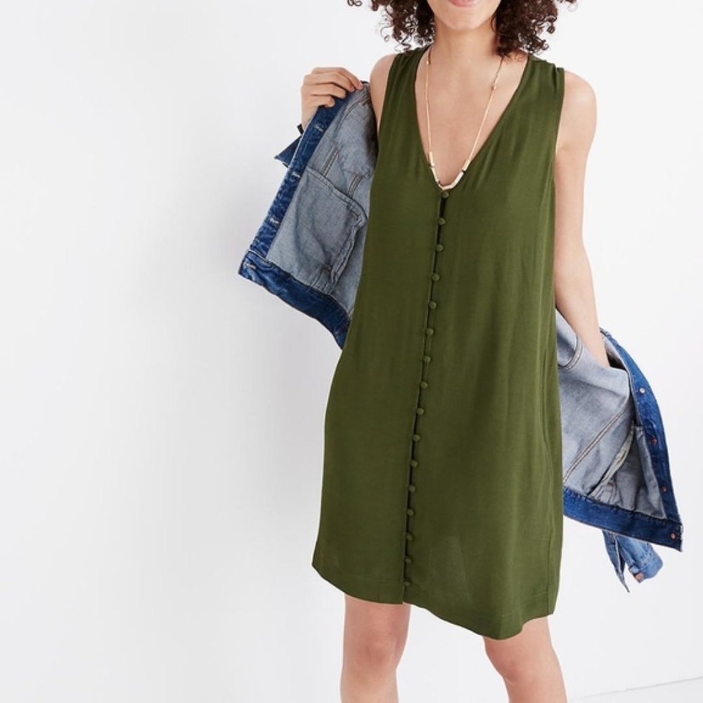 Madewell Heather Button Front Dress